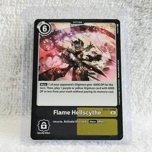 5/$20 Mint Flame Hellscythe Digimon Option Holo Card BT8-109 R by Bandai!!